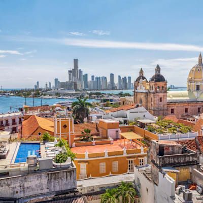 Arial city view of Columbia