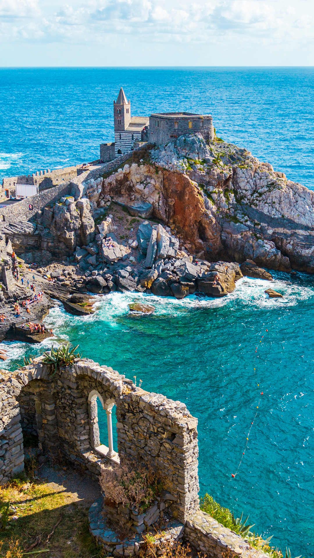 coastline in san pietro italy